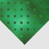 Groene Folie Stippenprint Tissuepapier (Detail)