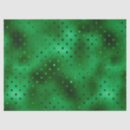 Groene Folie Stippenprint Tissuepapier