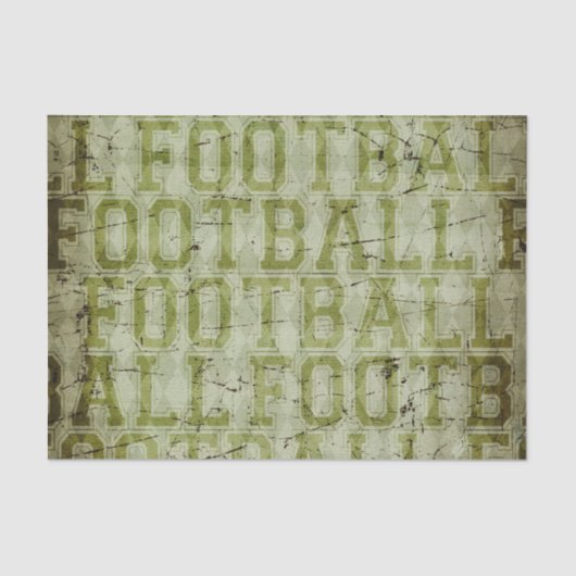  Groene  Football Tissuepapier (Voorkant)