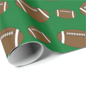 Groene footballs cadeaupapier (Rol Hoek)