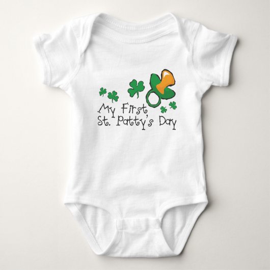 Groene fopspeen en Shamrocks Romper (Voorkant)