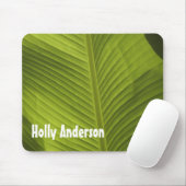 Groene Foto 9 van het Blad van de Banaan in Muismat (Met muis)