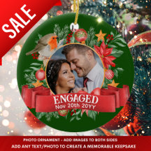 Groene FOTO  boomdecoratie gepersonaliseerd