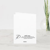 Groene  foto lijst dank u nota sjabloon (Achterkant)