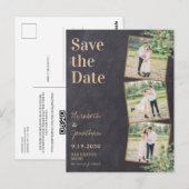 Groene Foto QR Code Leisteen Huwelijk Opslag Beric Briefkaart (Voorkant / Achterkant)