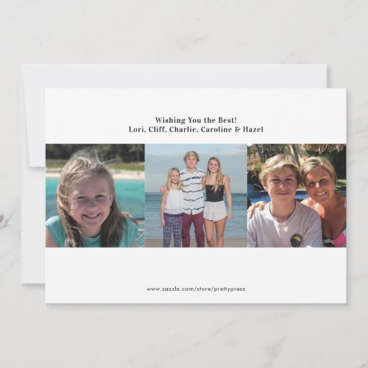 Groene Foto Vakantie Kaart (Achterkant)