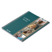 Groene fotocabine - Trendy modern gepersonaliseerd Notitieboek (Linkerzijde)