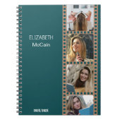 Groene fotocabine - Trendy modern gepersonaliseerd Notitieboek (Voorkant)