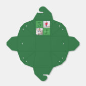 Groene Fotocollage Gepersonaliseerde Verjaardagsfe Bedankdoosjes (Uitgevouwen)