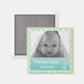 Groene fotomagneet magneet (Voorkant / Achterkant)