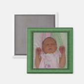 Groene fotomagneet magneet (Voorkant / Achterkant)