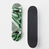 Groene fractaal bloeien skateboard (Voorkant)