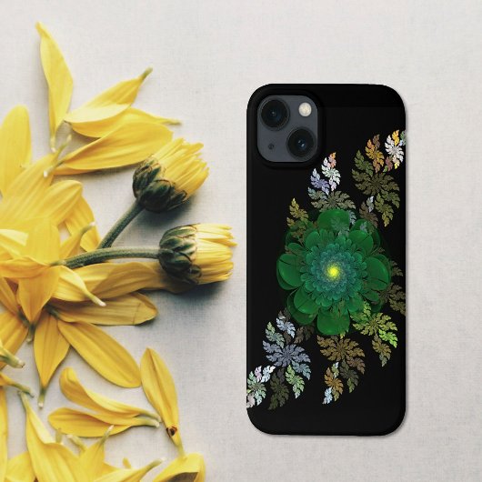 Groene Fractal Flower Case-Mate iPhone Case