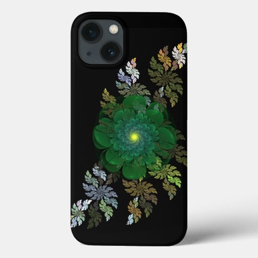 Groene Fractal Flower Case-Mate iPhone Case (Achterkant)