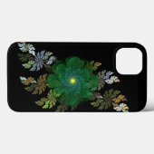 Groene Fractal Flower Case-Mate iPhone Case (Achterkant (horizontaal))