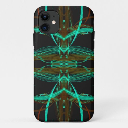 Groene Fractal iPhone 5 Hoesje-Mate Barely Daar Case-Mate iPhone Case (Achterkant)
