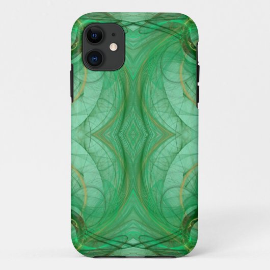 Groene Fractal iPhone 5 Hoesje-Mate Barely Daar Case-Mate iPhone Case (Achterkant)