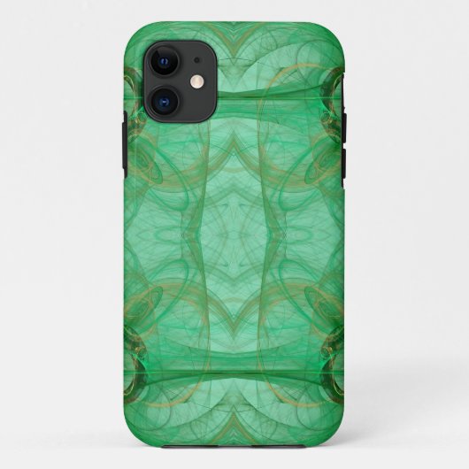 Groene Fractal iPhone 5 Hoesje-Mate Barely Daar Case-Mate iPhone Case (Achterkant)