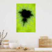 Groene Fractal Poster (Keuken)