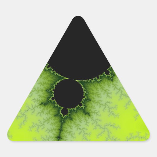 Groene Fractal Sticker (Voorkant)