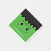 Groene Frankenstein Halloween Kostuum Feestservett Servetten (Hoek)