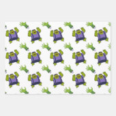 Groene Frankenstein Zombie Hand Halloween Cadeau Inpakpapier Vel (Voorkant)