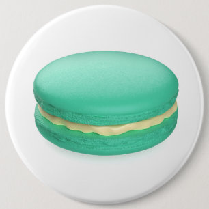 Groene Franse macaron Ronde Button 6,0 Cm