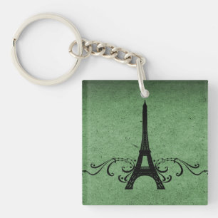 Groene  Franse Vlaamse AcrylSleutelhanger Sleutelhanger