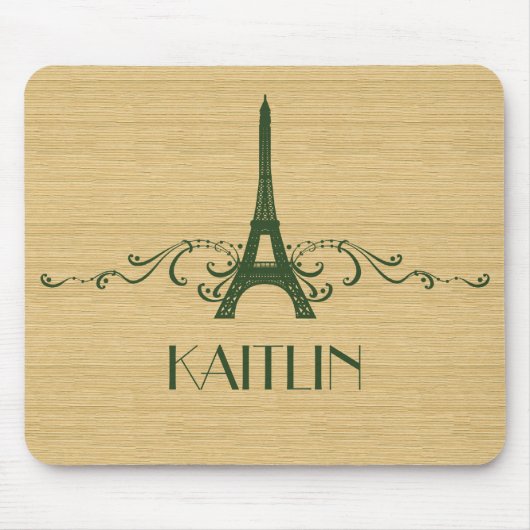 Groene Franse Vlaamse Mousepad Muismat (Voorkant)