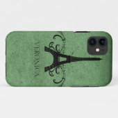 Groene  Franse Vlaanderen Case-Mate iPhone Case (Achterkant (horizontaal))