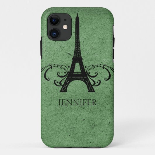 Groene  Franse Vlaanderen Case-Mate iPhone Case (Achterkant)