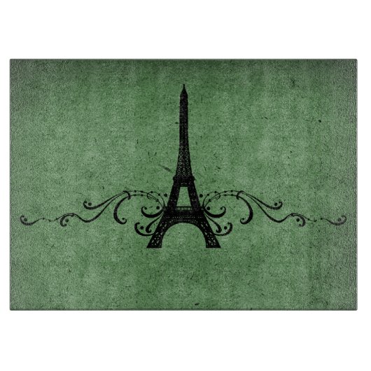 Groene  Franse Vlaanderen Snijplank (Voorkant)
