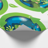 Groene Frog Earth Cadeaupapier