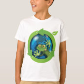 Groene Frog Earth T-shirt (Voorkant)