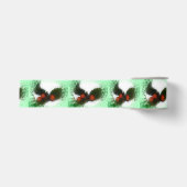 Groene Frosty Holly Berries Grosgrain Lint (Voorkant)