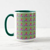 Groene 'Fun Yoga Design Combo Coffee Mok/Cup Mok (Links)