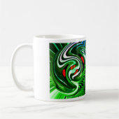 Groene funkerkunst koffiemok (Links)