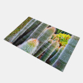 Groene fuzzy cactussen close-up foto vet modern ch deurmat (Schuin)