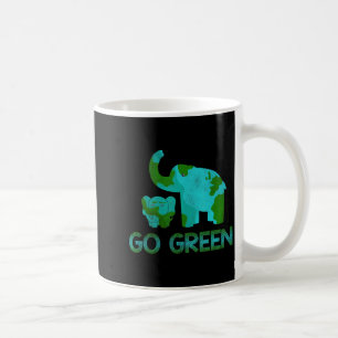 Groene Ga Olifant Natuur Klimaat Beschermen Uur Da Koffiemok