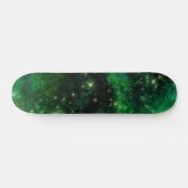 Groene Galaxy Skateboard (Horizontaal)