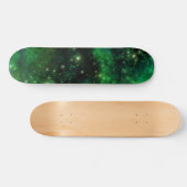 Groene Galaxy Skateboard (Horizontaal)