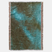 Groene Galaxy Sparkles Abstract Deken (Voorkant Verticaal)