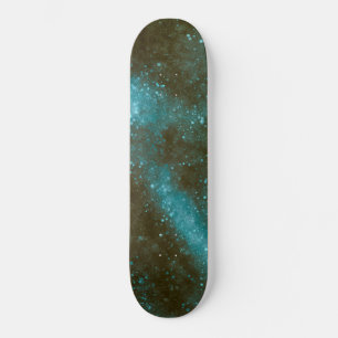 Groene Galaxy Sparkles Abstract Persoonlijk Skateboard