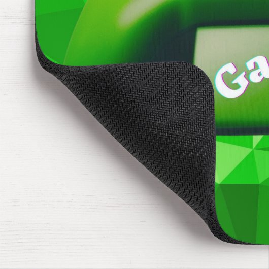 Groene Game Controller AI Art Design Mousepad Muismat (Hoek)
