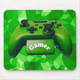 Groene Game Controller AI Art Design Mousepad Muismat
