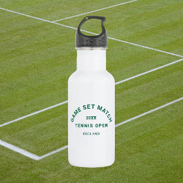 Groene Game Set Match Crest Tennis Waterfles