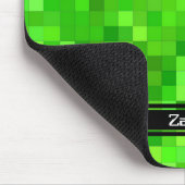 Groene Gamer Pixels | Gepersonaliseerd Muismat (Hoek)