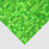 Groene gamer pixels | Verjaardagsfeestje Tissuepapier (Detail)