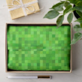 Groene gamer pixels | Verjaardagsfeestje Tissuepapier (Geschenk)