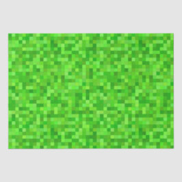 Groene gamer pixels | Verjaardagsfeestje Tissuepapier